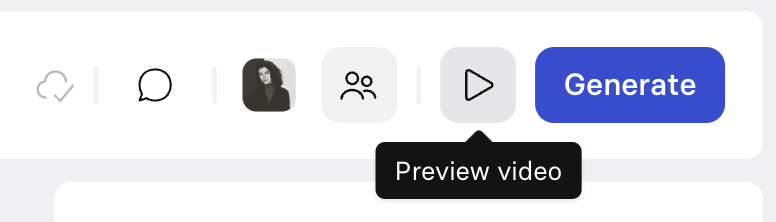 Video preview button