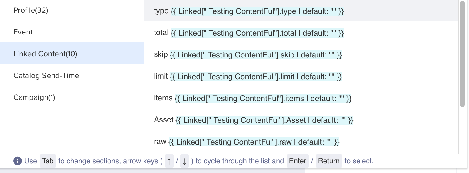 Linked content