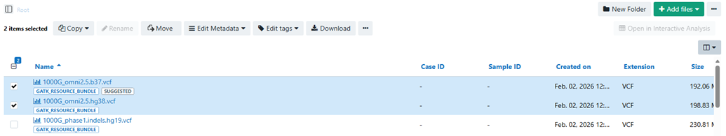 Multiple files selected with the selection counter visible.