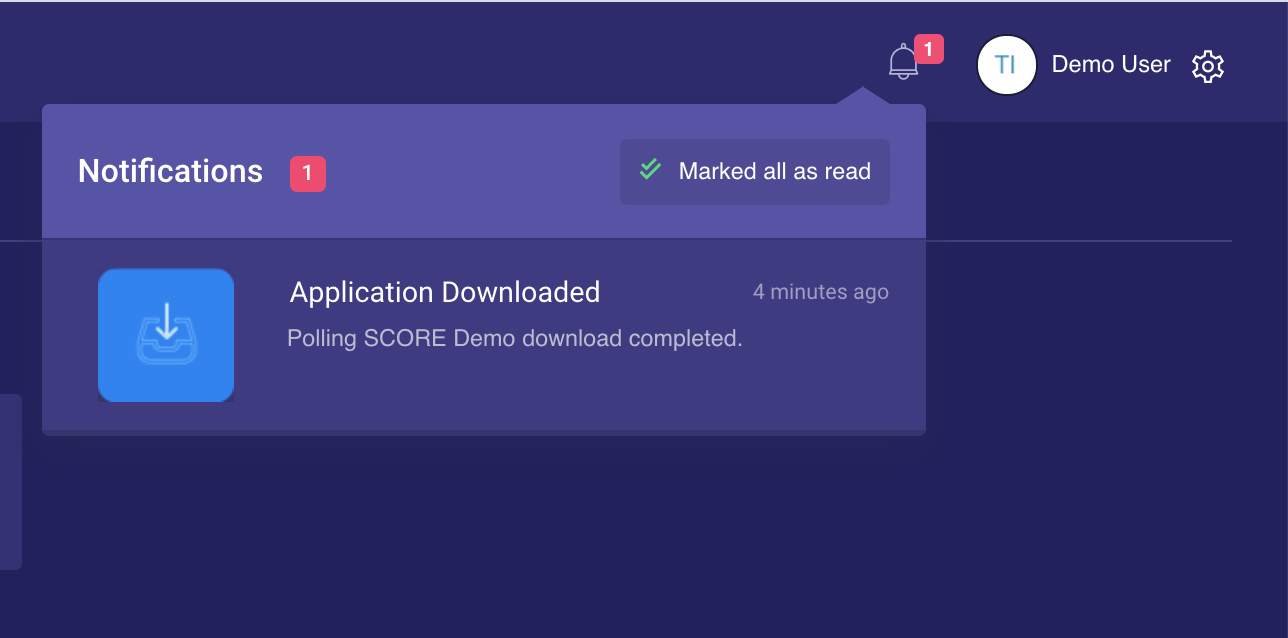 download completed notification
