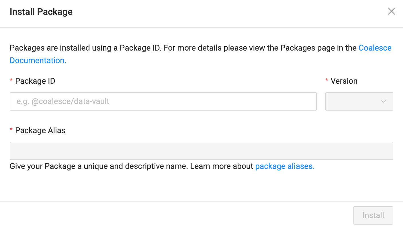 Install packages by going to Build Settings > Packages.
