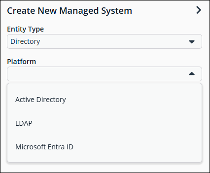 Create new managed system