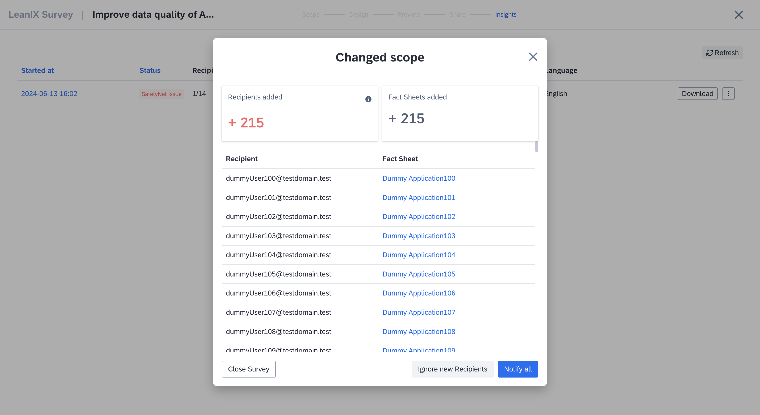 Available Actions When Safety Net is Triggered