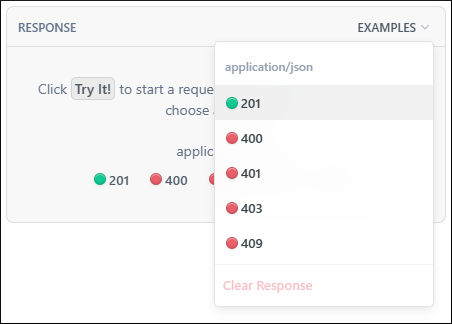 Response examples