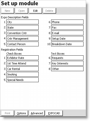 From Exposition, select Set up module