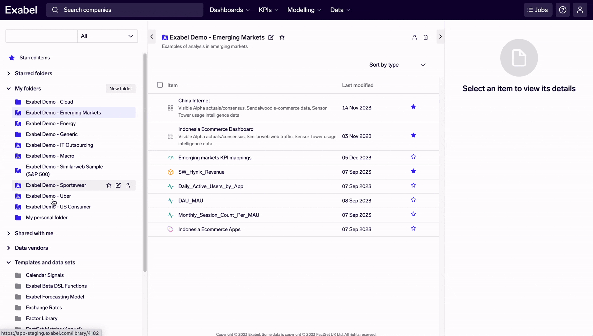 Navigating through Library folders