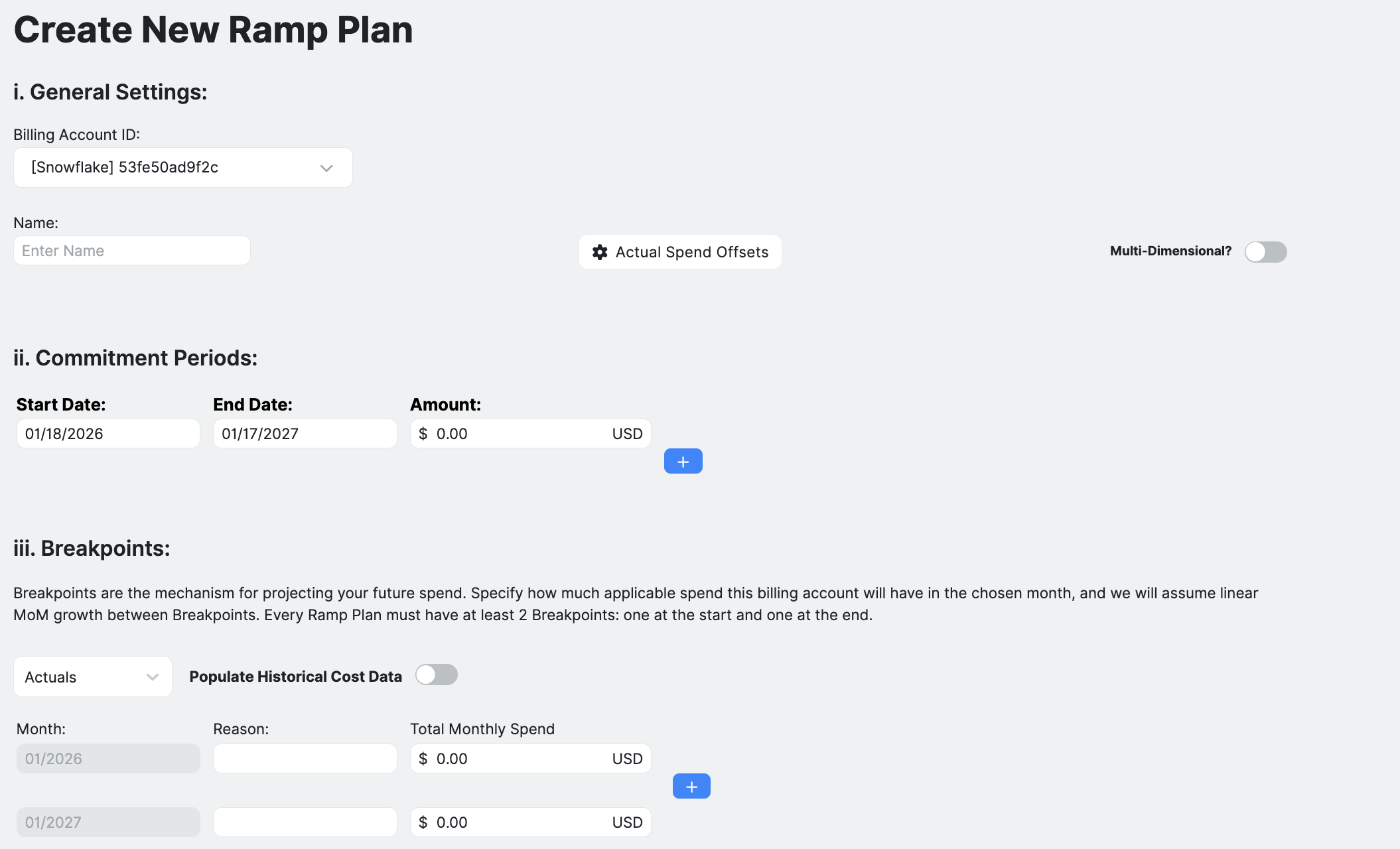 How to create a Ternary Ramp Plan?