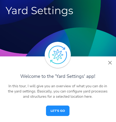 Start an overview guide within the yard settings app