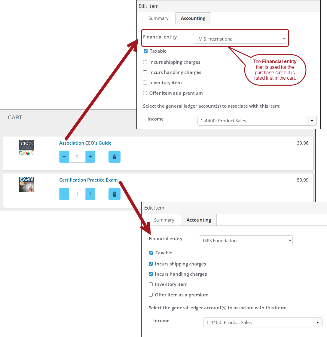 Order entry invoice example