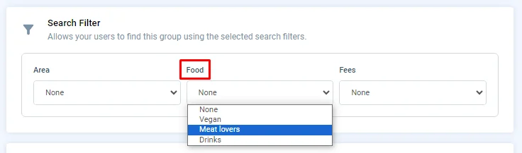 search filter