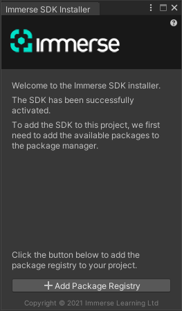 SDK Installer Window