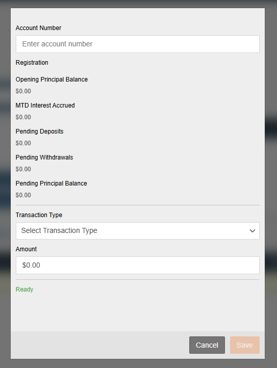 Enter Account Number