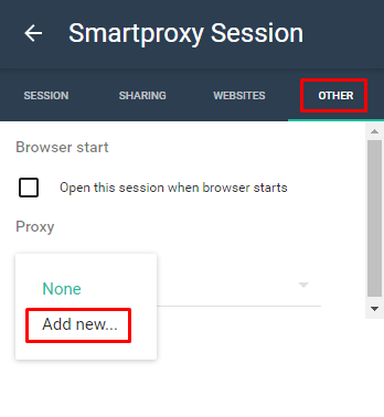 SessionBox – Add new