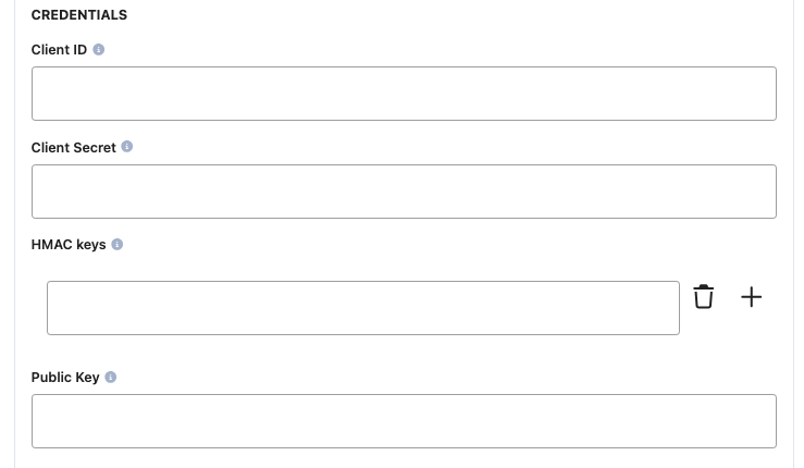 A screenshot showing the Checkout.com API credential fields.