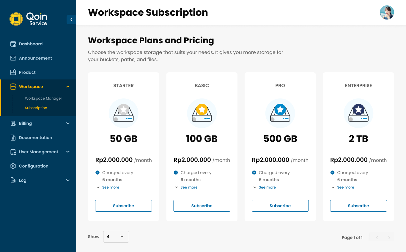Workspace Storage