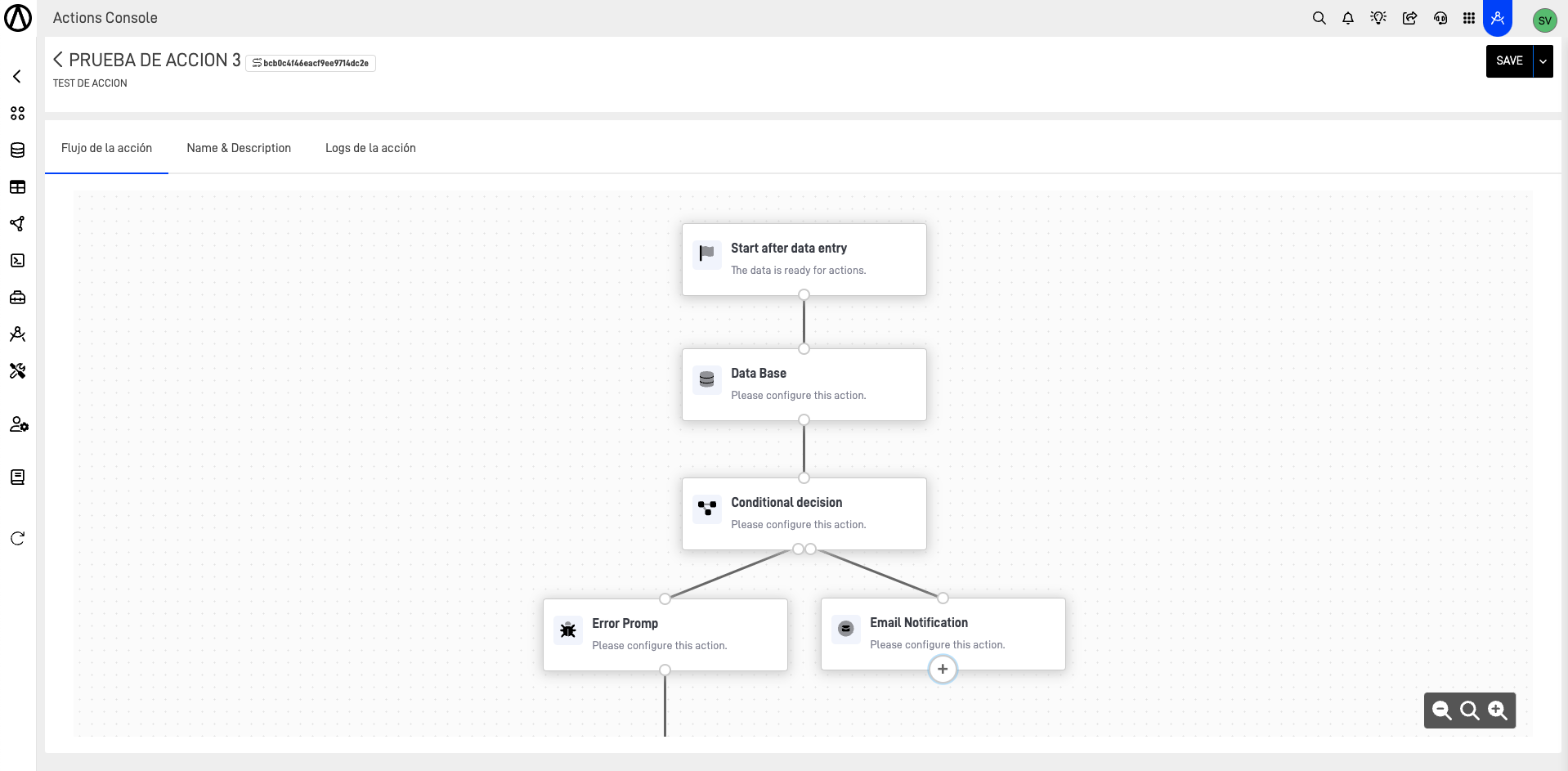 Action Flow Section