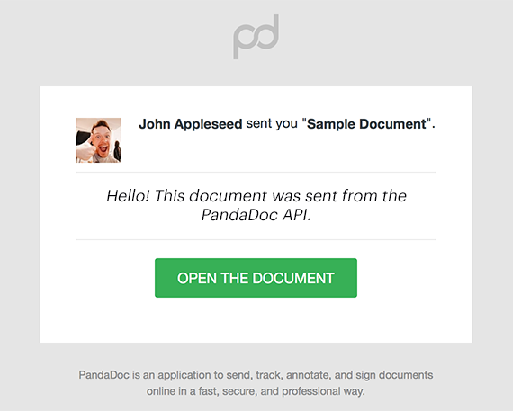 Example email. Branding can be changed in workspace settings.