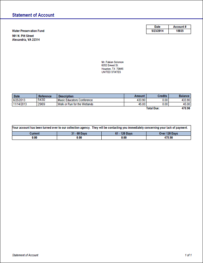 ARStatement.rdl report