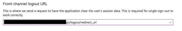 Redirect URL