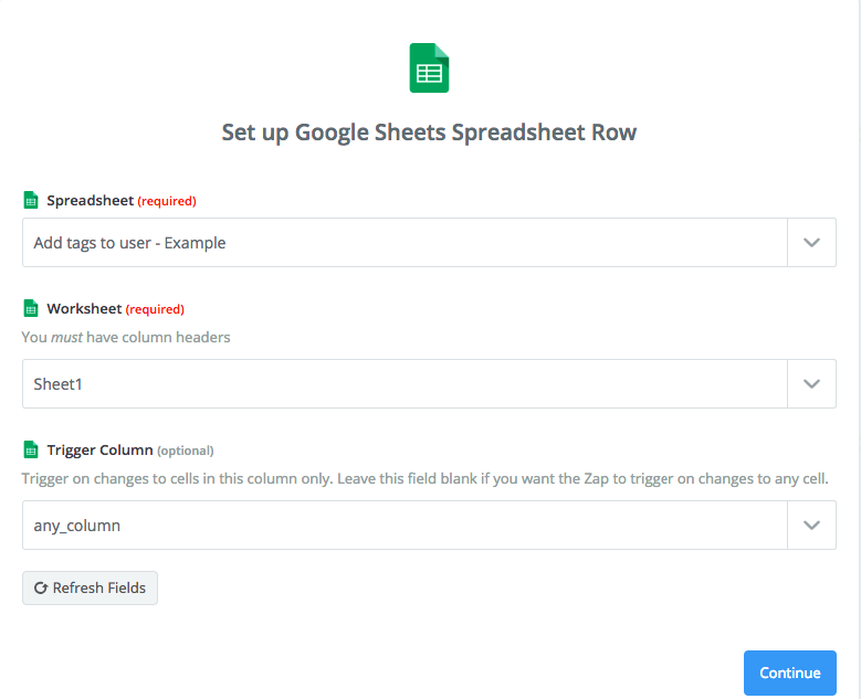 Adding tags to users using Zapier