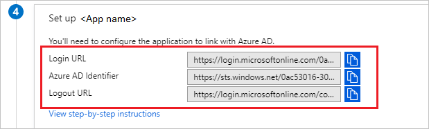 Azure AD Application Links