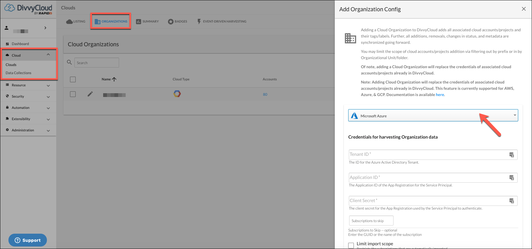 AzureAddOrg.jpg Add Azure Organizations