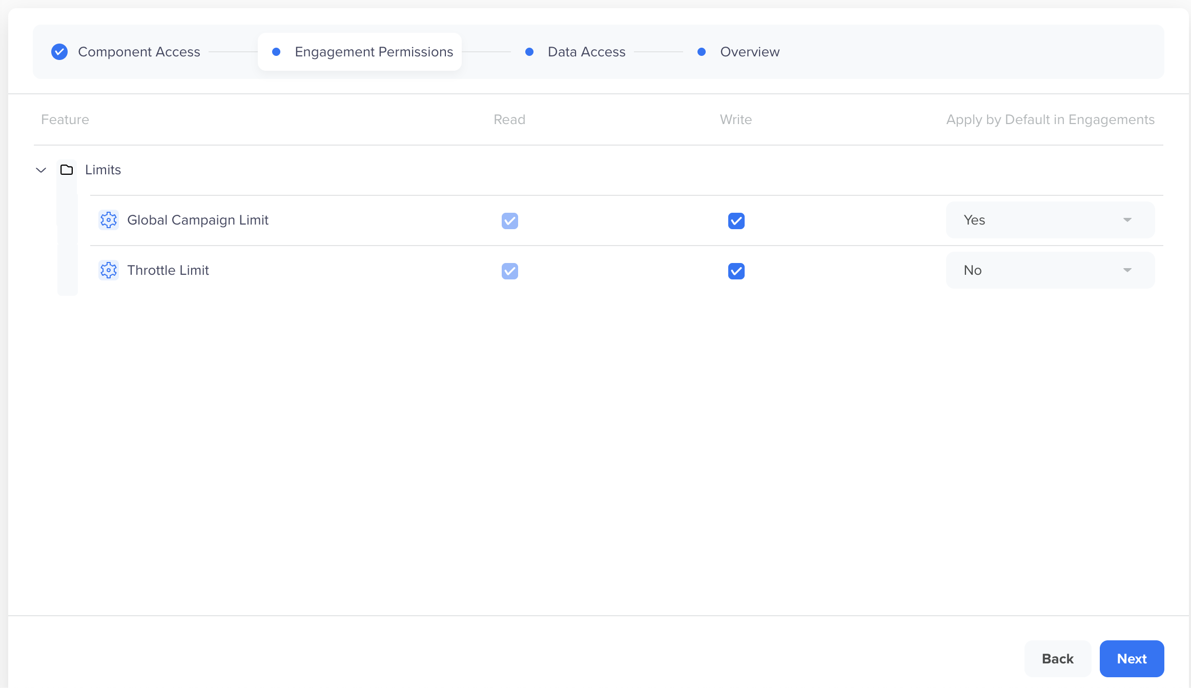 Engagement Permissions