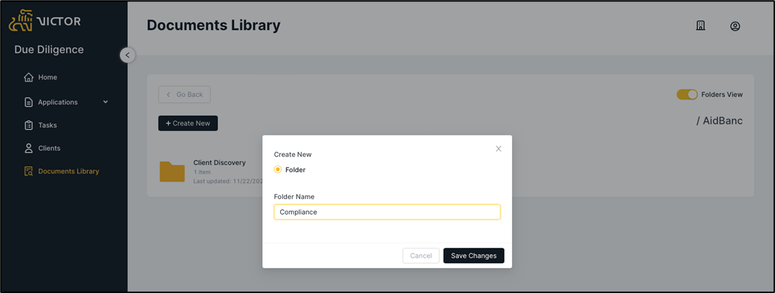 Figure 4. Confirm New Folder Name