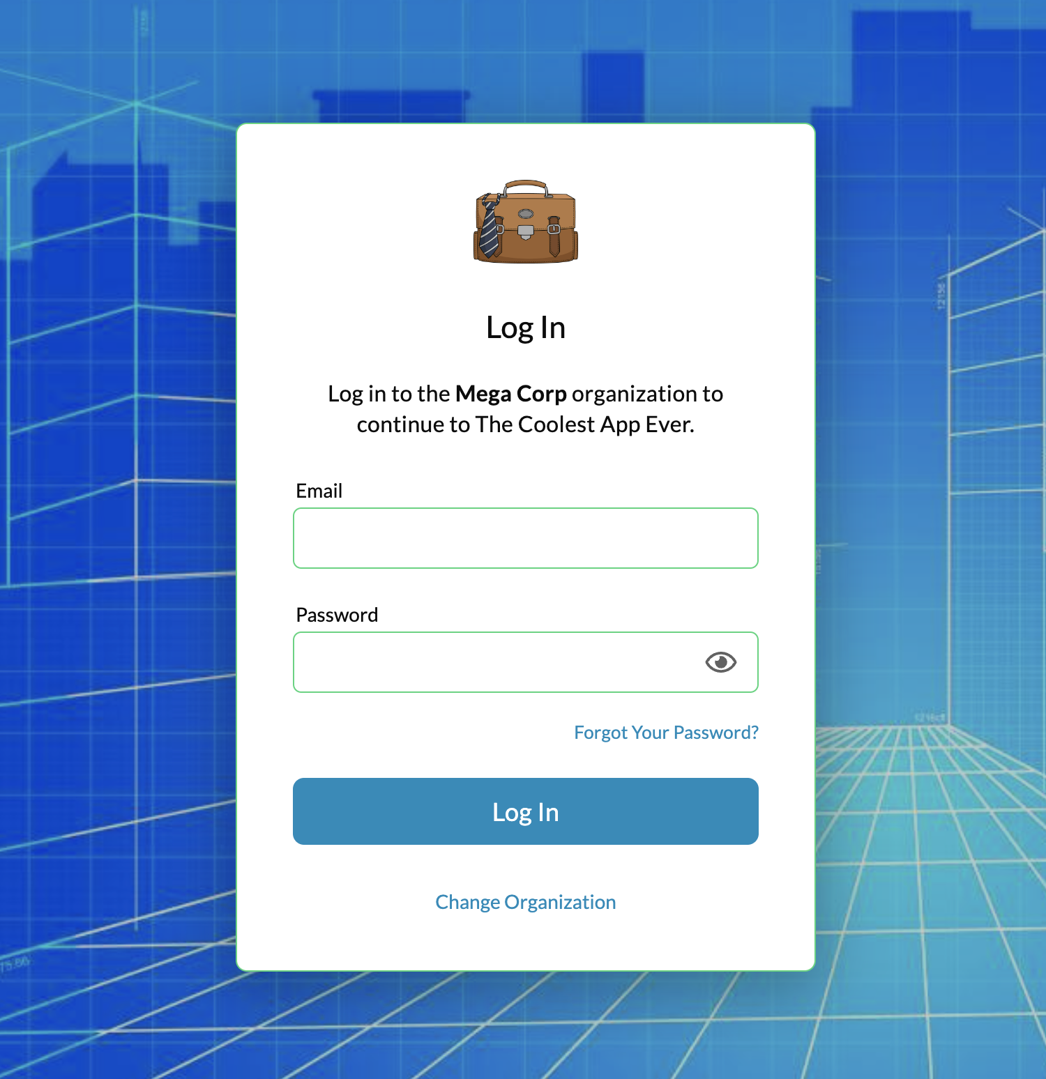 Standard Tenant Login Page