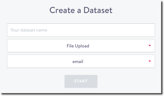 Create a Dataset