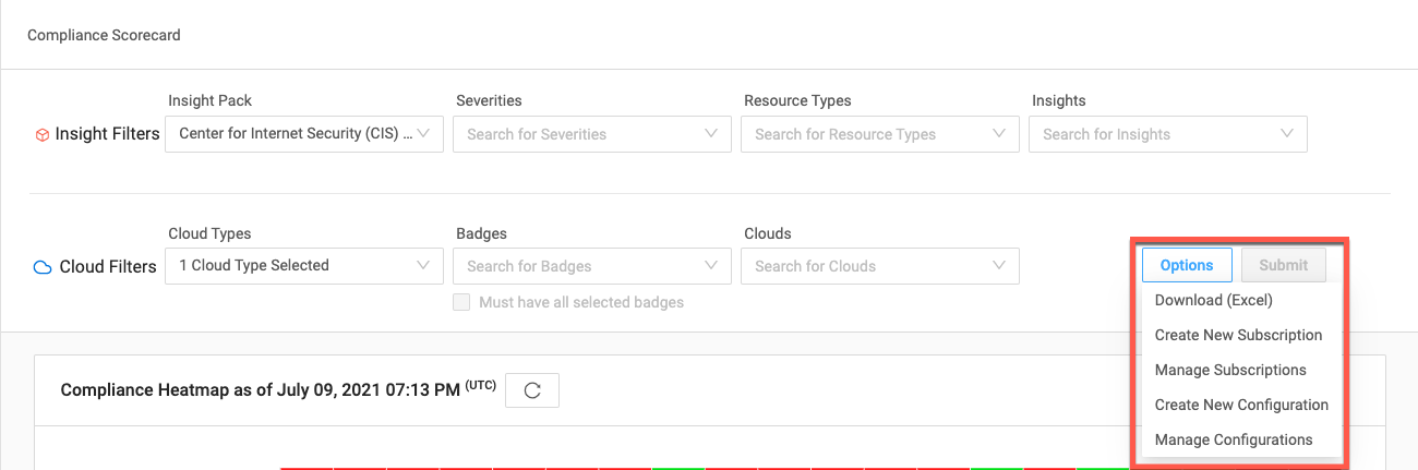 compliance-scorecard-options.png Export Options