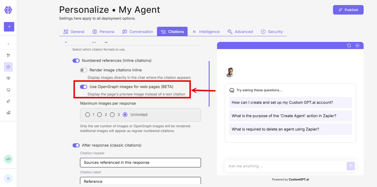 Step 4 - Select insert image option