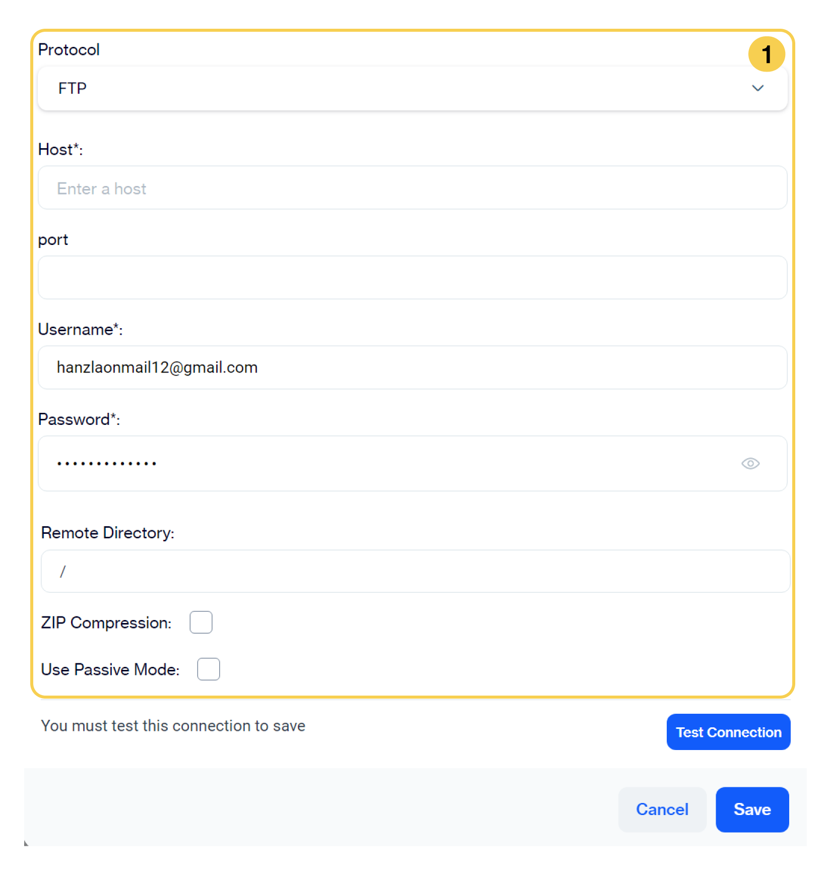 Create an FTP Site as a Remote Target 