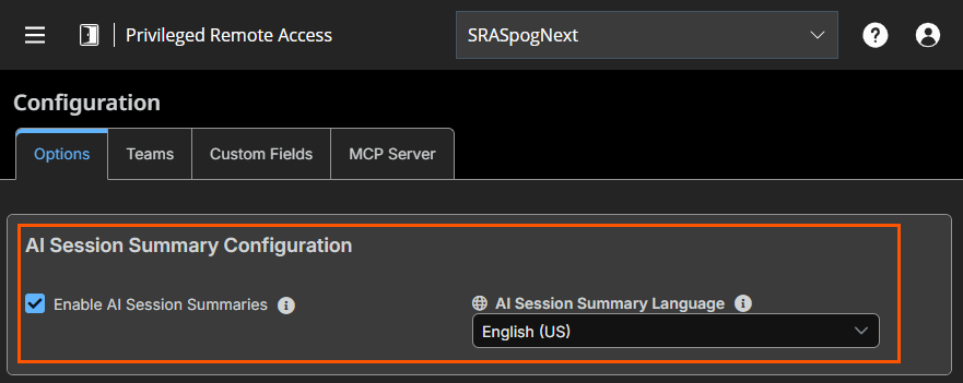 Image of the Remote Support Pathfinder Configuration home page.
