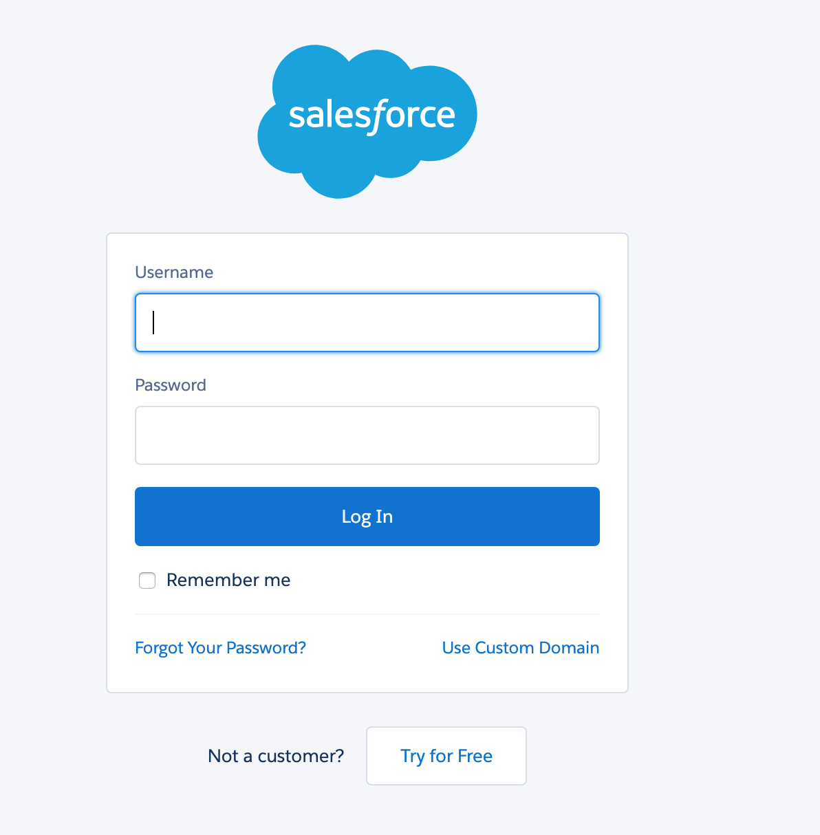 Salesforce login