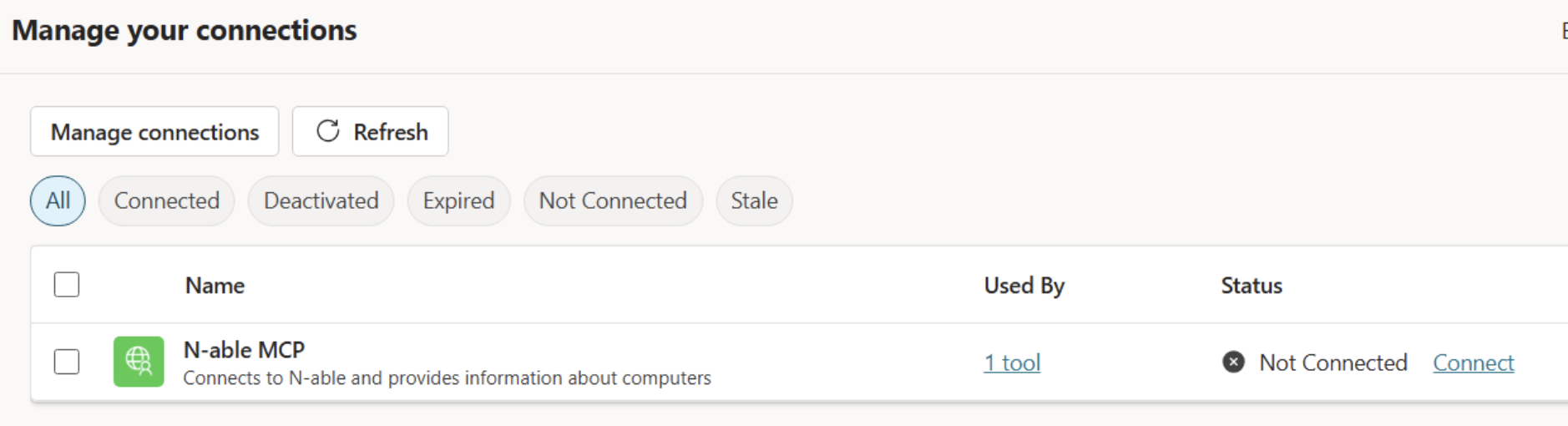 Connection manager in Copilot Studio