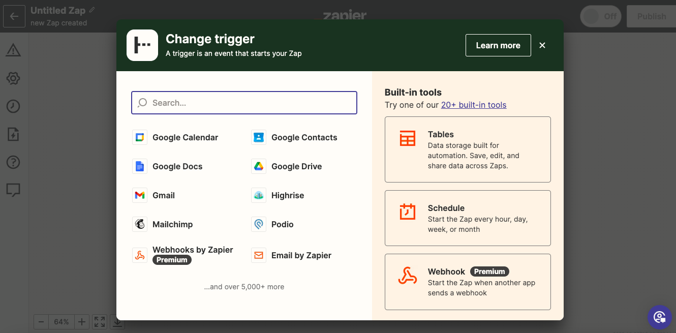 Configure Trigger