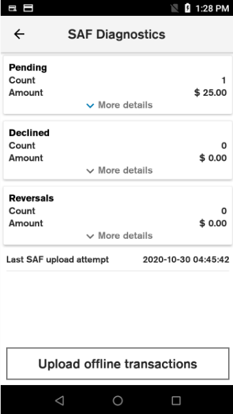 SAF Diagnostic - Additional Details