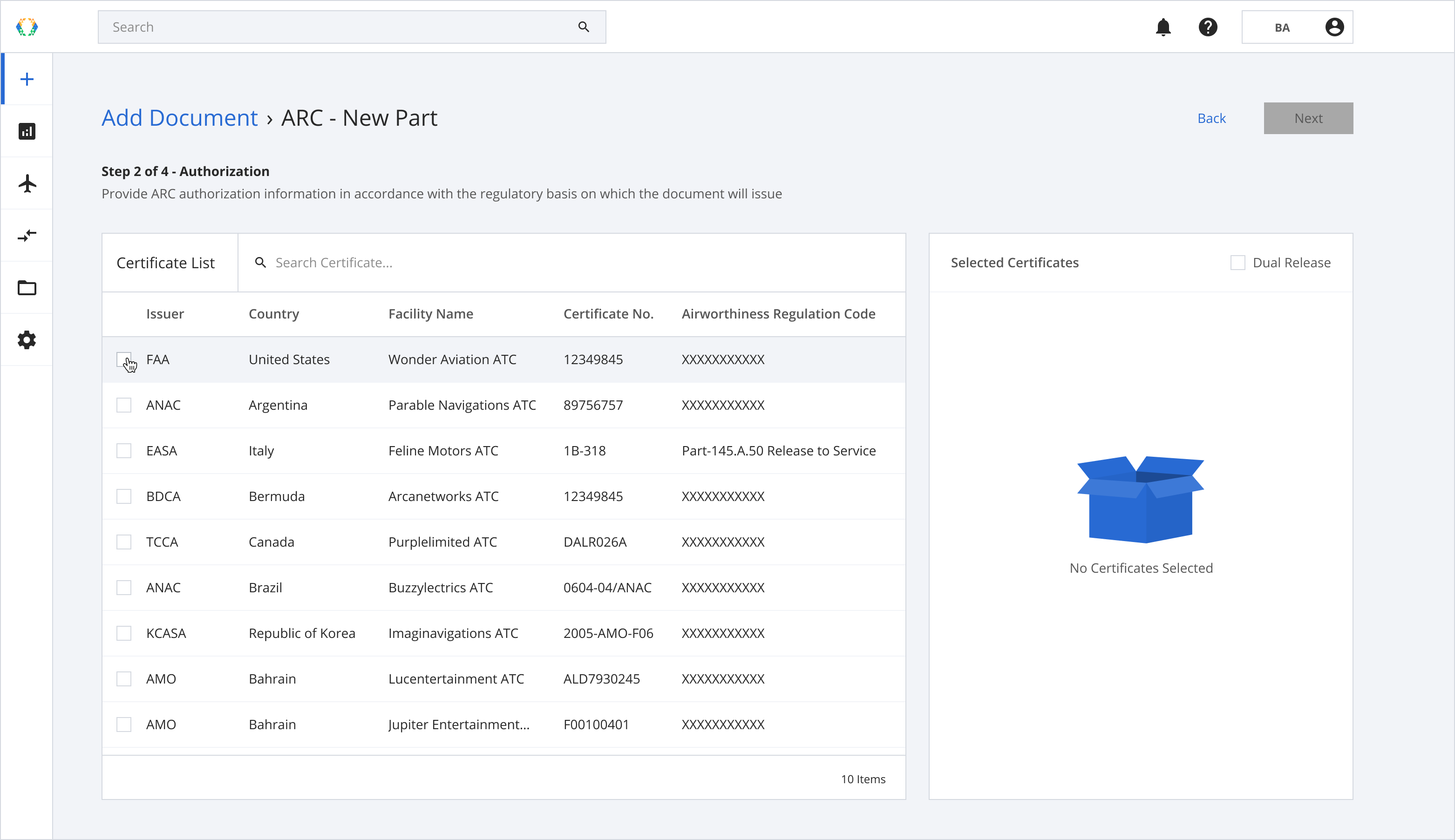 Select Certification Issuer