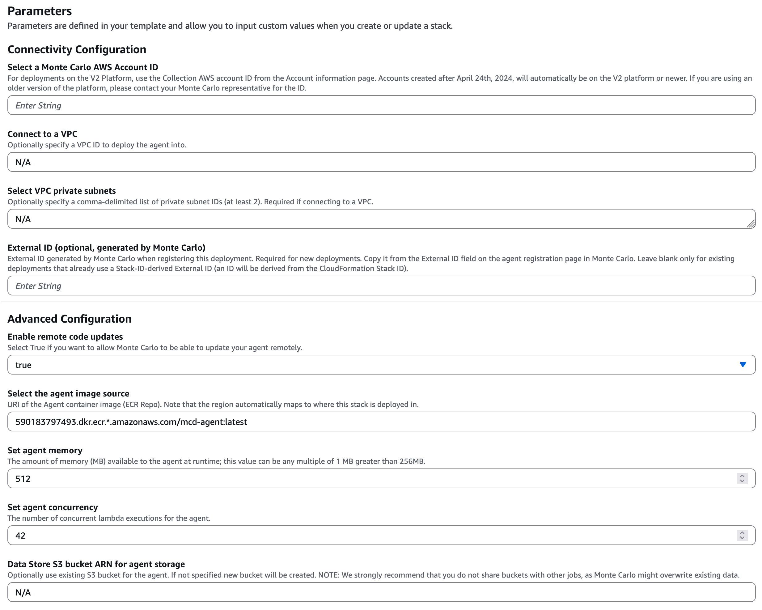 AWS Parameters Wizard