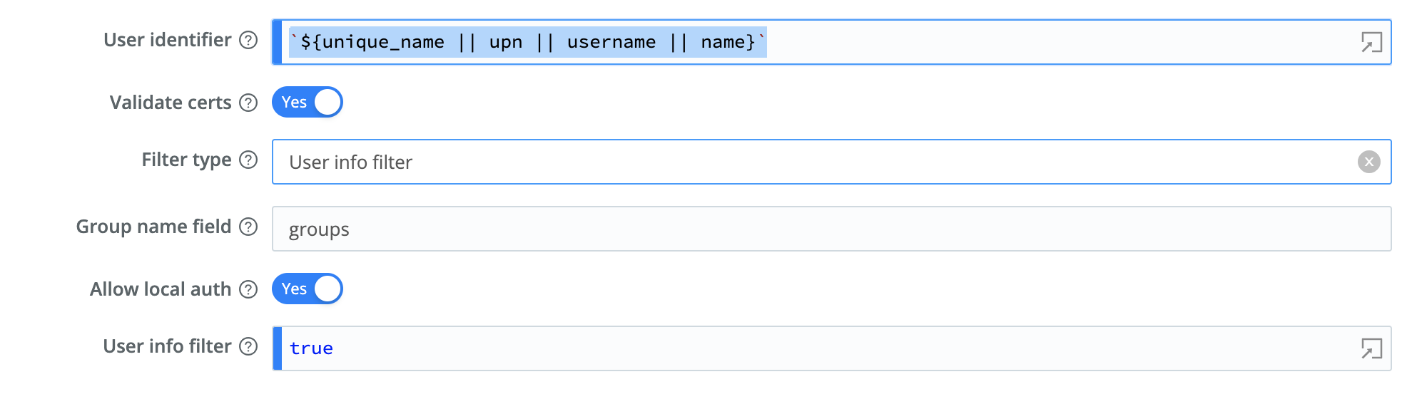 azure-ad-logstream-auth-config-v1-endpoint.png Sample User identifier entry for v1 endpoints