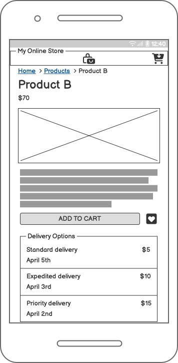 Multiple delivery offers on a product detail page for a product that doesn't offer Prime