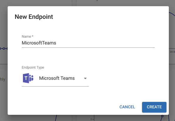 Figure 1.1: Creating a Microsoft Teams Endpoint