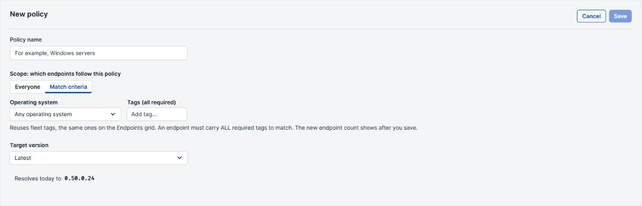 The editor for a new update rule