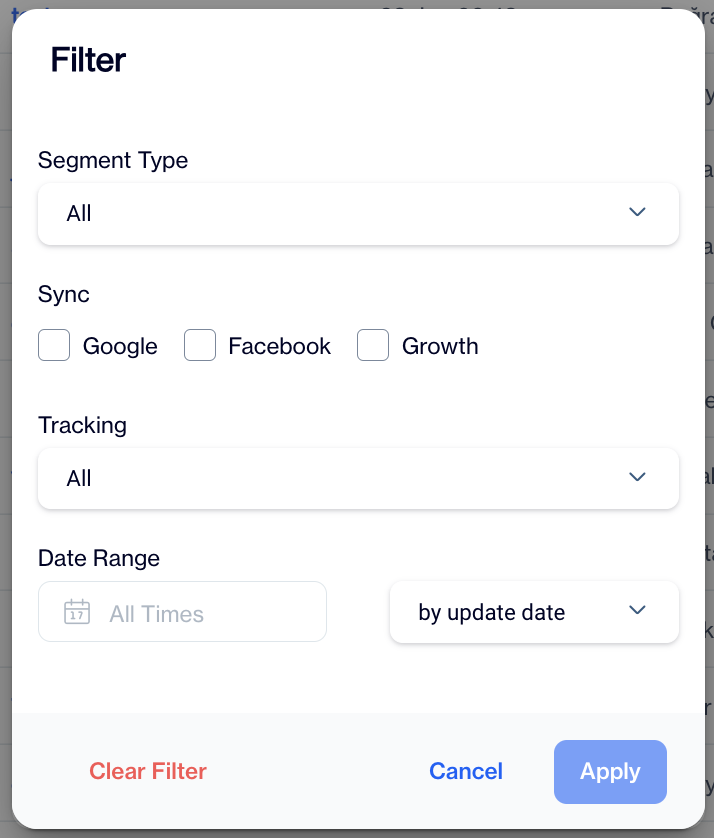 Segment Filter