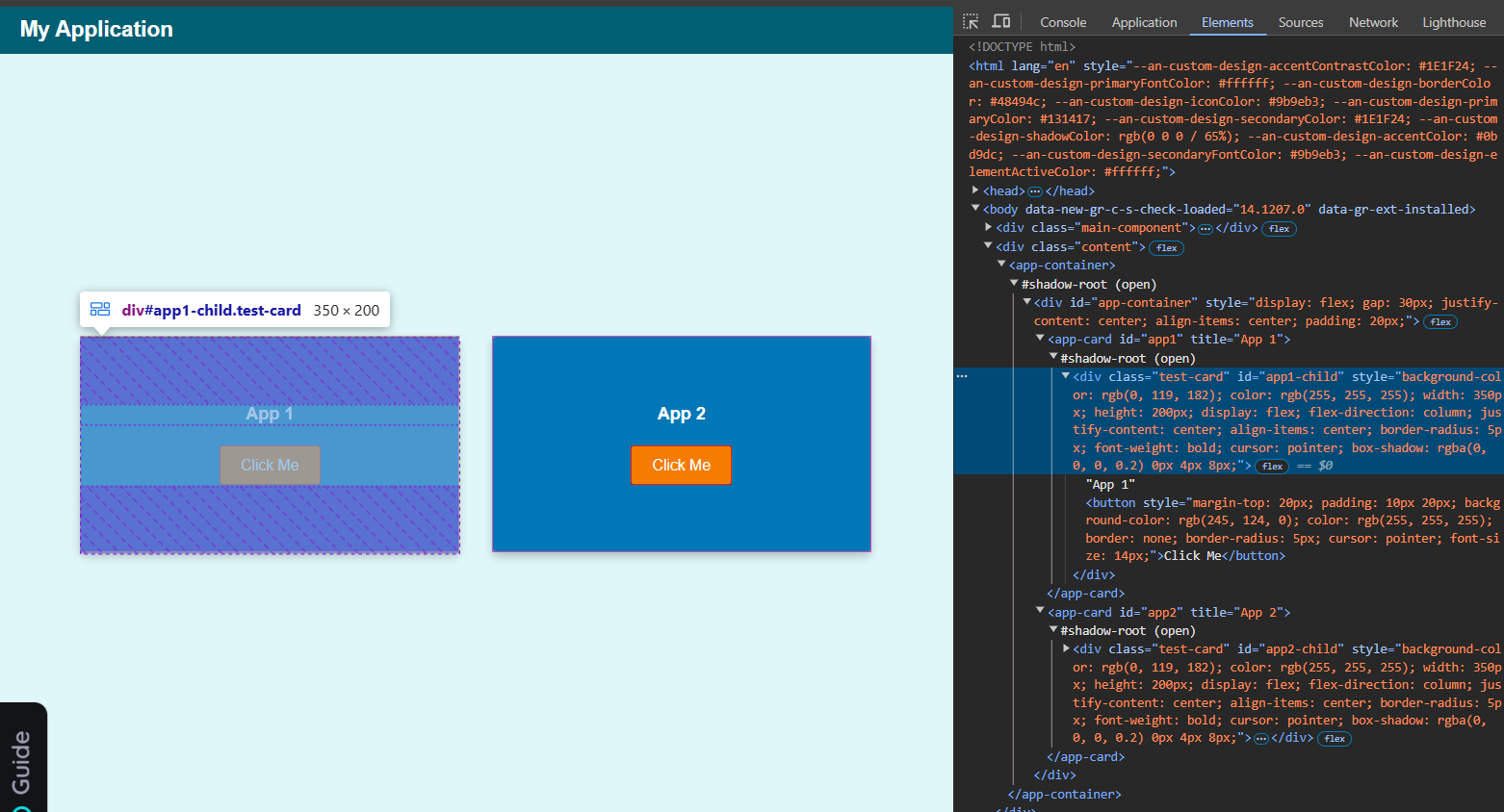 DevTools Shadow DOM Inspection