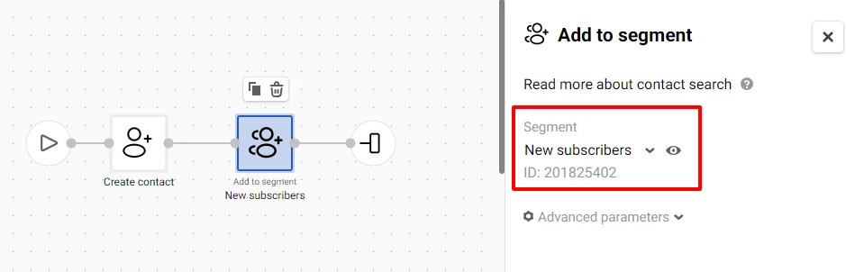 Common block parameters: Email, Contact ID, Phone