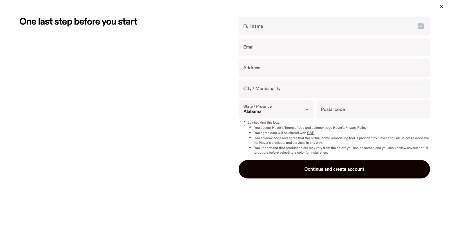 Lead form available with Instant Design