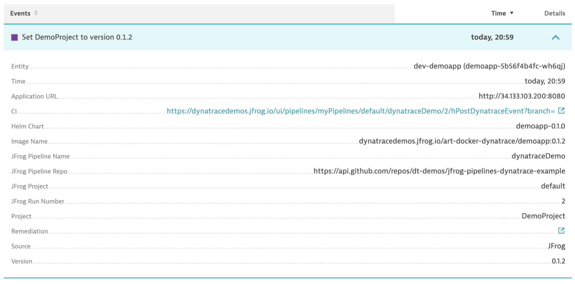 Review the Dynatrace Deployment Event.png