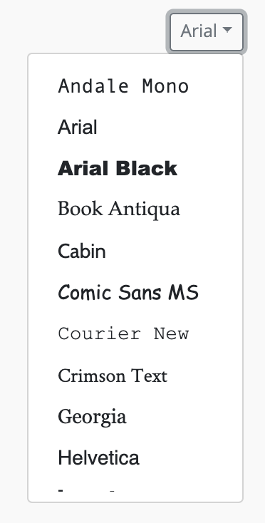 Custom Fonts